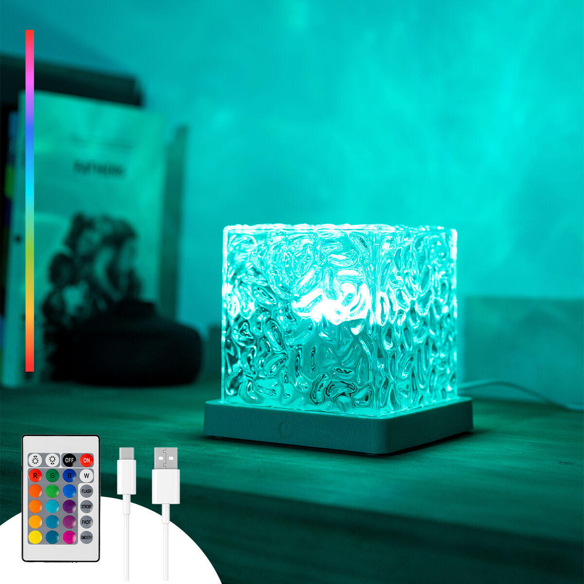 Rechargeable Aurora Borealis LED Projector Lamp