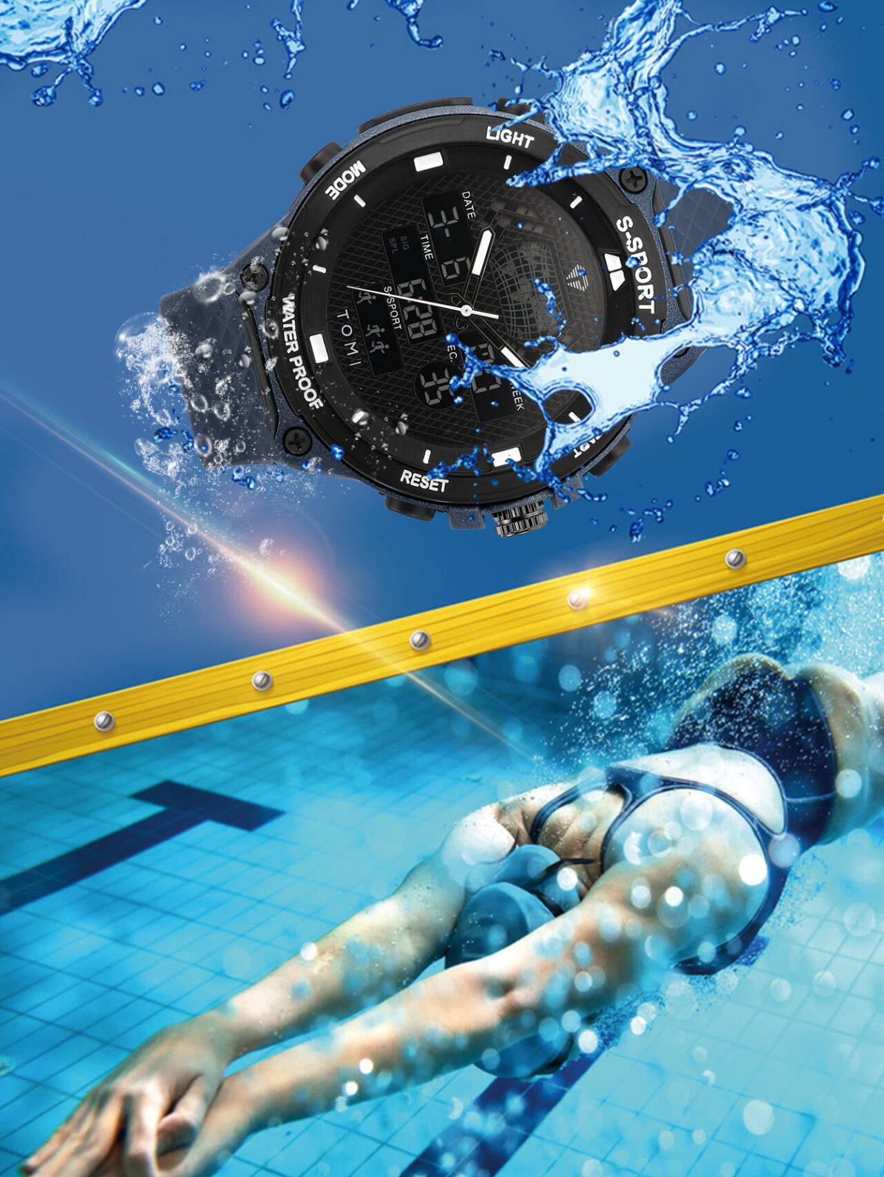 Multifunctional TOMI Sports Watch