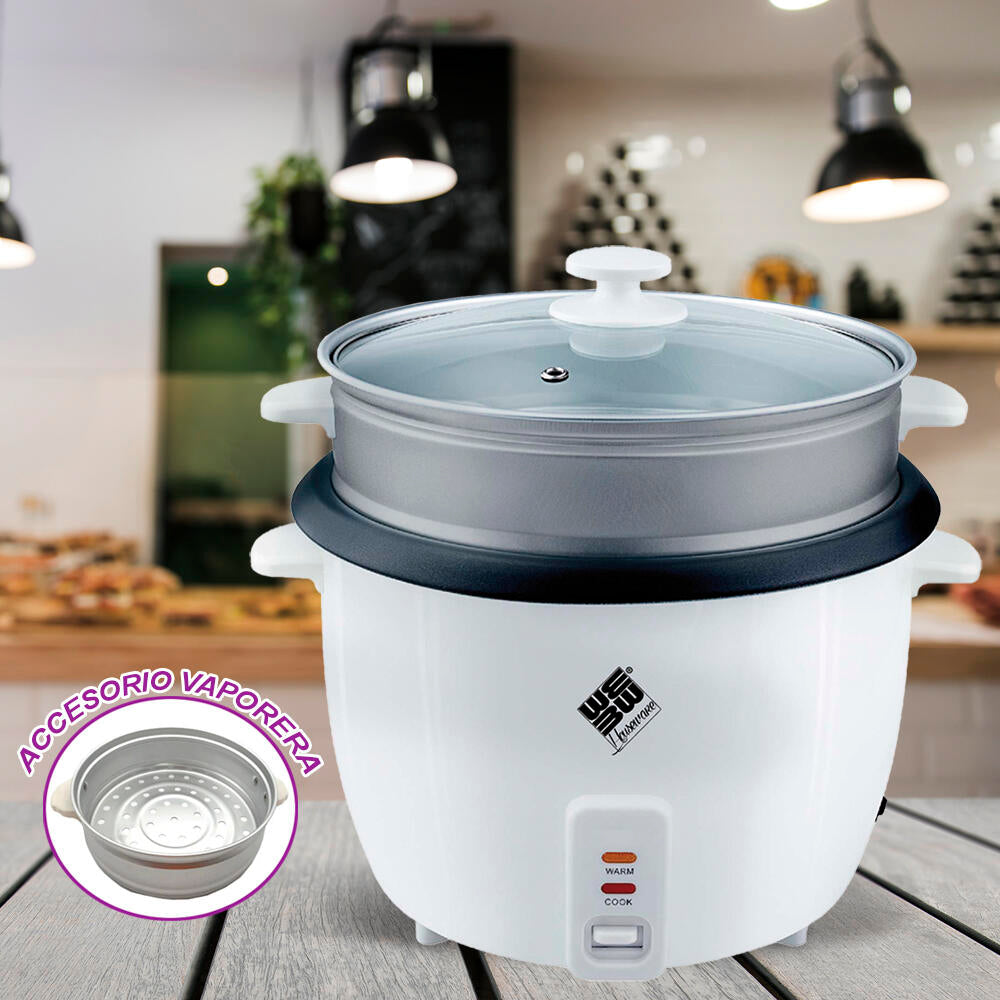 Electric Rice Cooker with Steamer